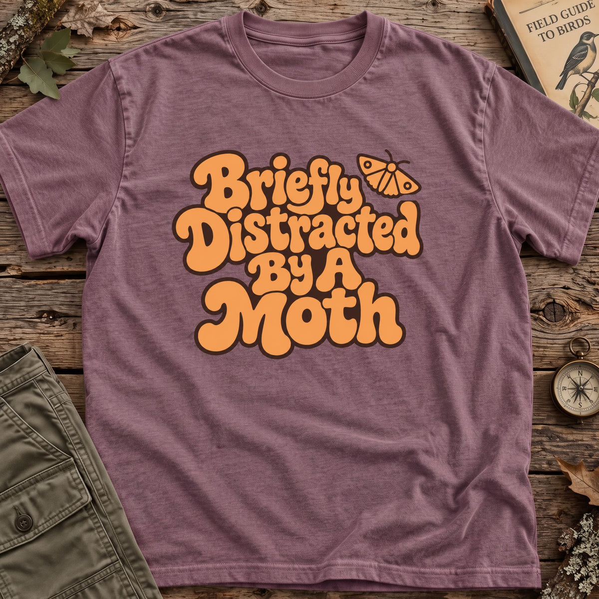 Briefly Distracted Bird Retro T-Shirt