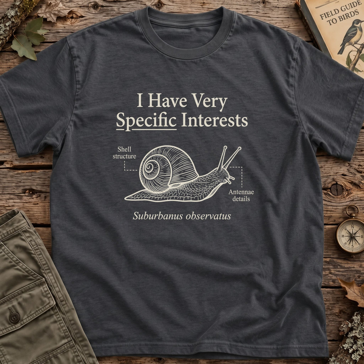 Very Specific Interests Snail T-Shirt