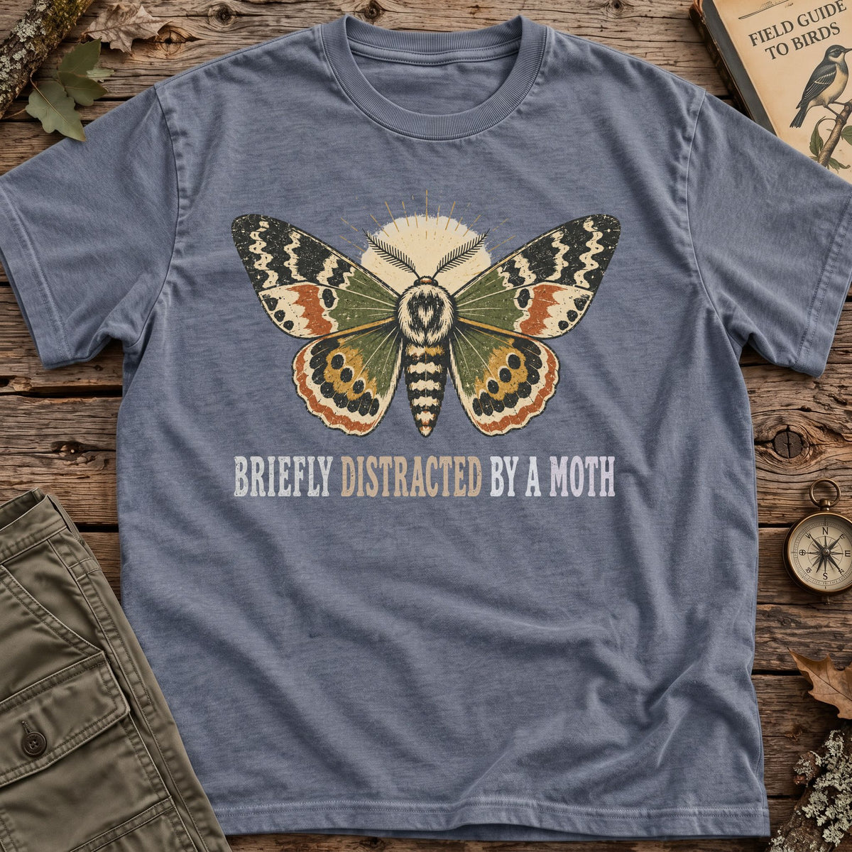 Distracted Vintage Moth T-Shirt