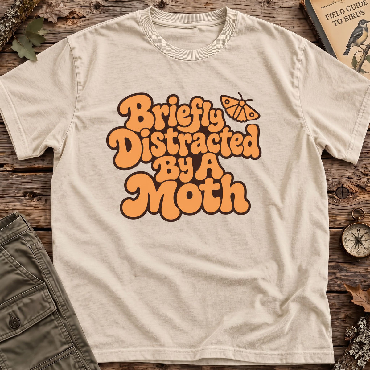 Briefly Distracted Bird Retro T-Shirt