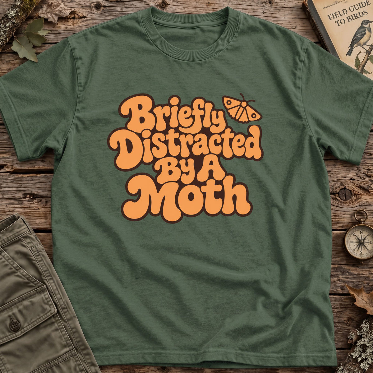 Briefly Distracted Bird Retro T-Shirt