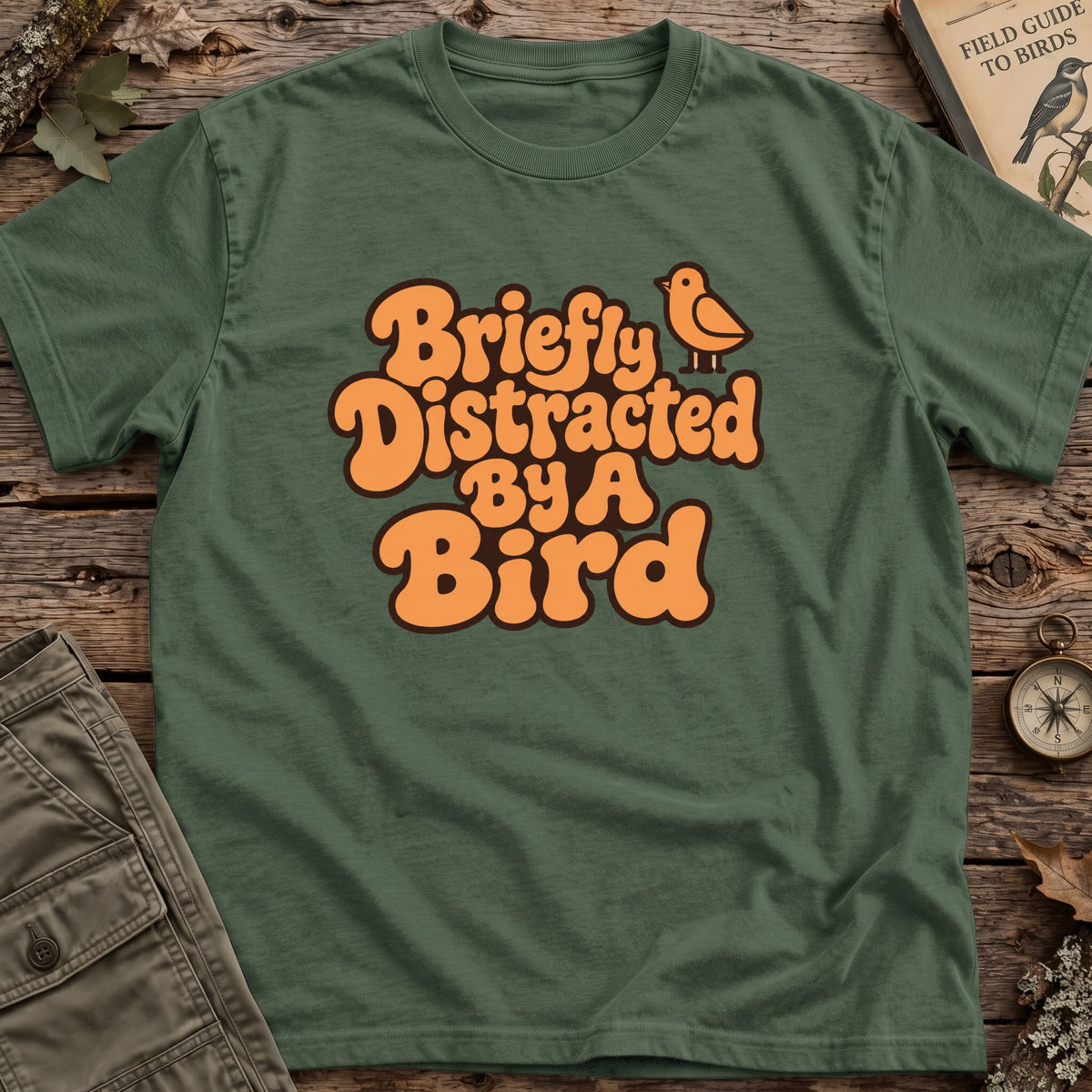 Briefly Distracted Moth Retro T-Shirt